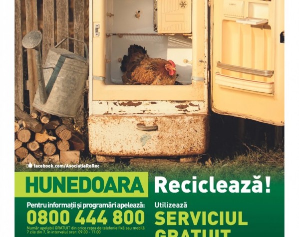 Acțiune de colectare gratuită a deșeurilor electrice și electronice în Hunedoara, sâmbătă 28 decembrie