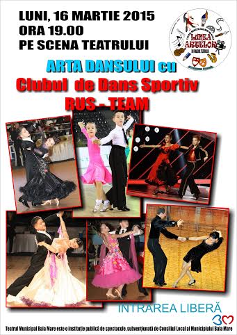 Lunea Artelor la Teatrul Municipal Baia Mare cu dansatorii de la Rus Team