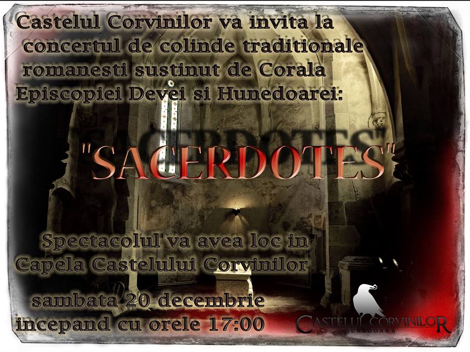 Concert de colinde tradiționale românești, la Castelul Corvinilor din Hunedoara