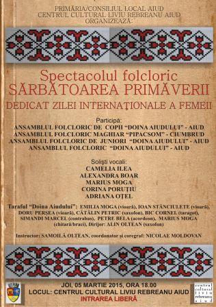 Spectacol Folcloric „Sărbătoarea Primăverii” organizat la Aiud