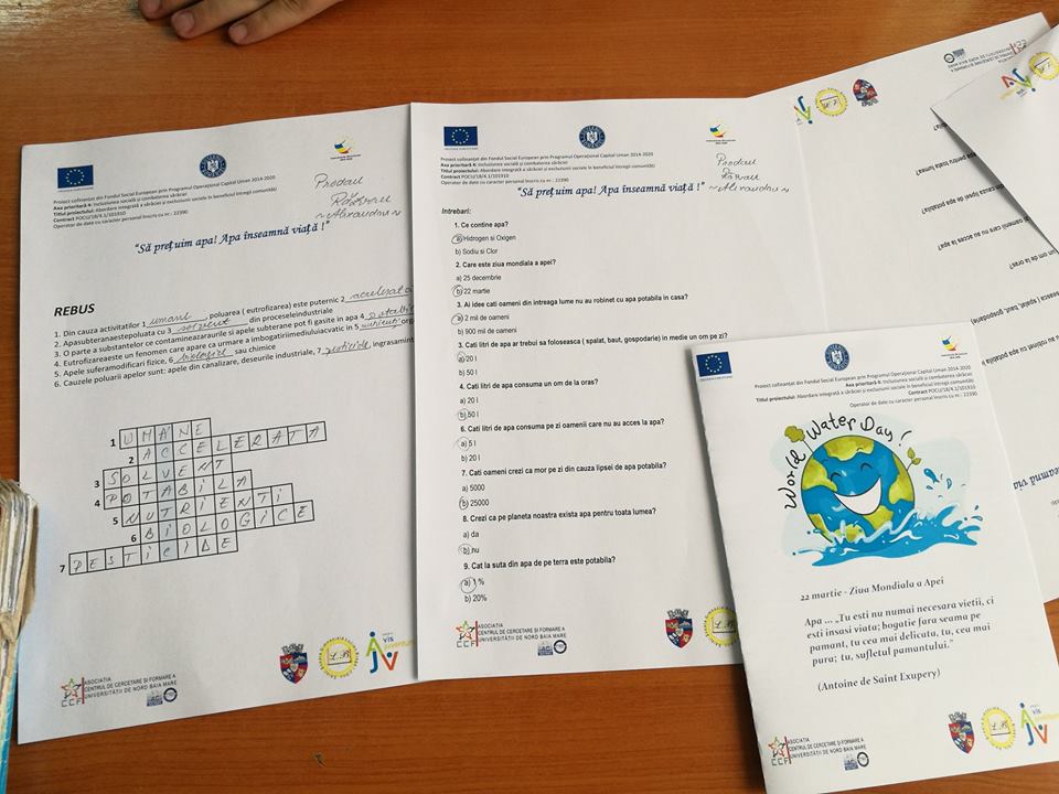 Depre importanța apei, la Școala Gimnazială „Lucian Blaga” Jibou