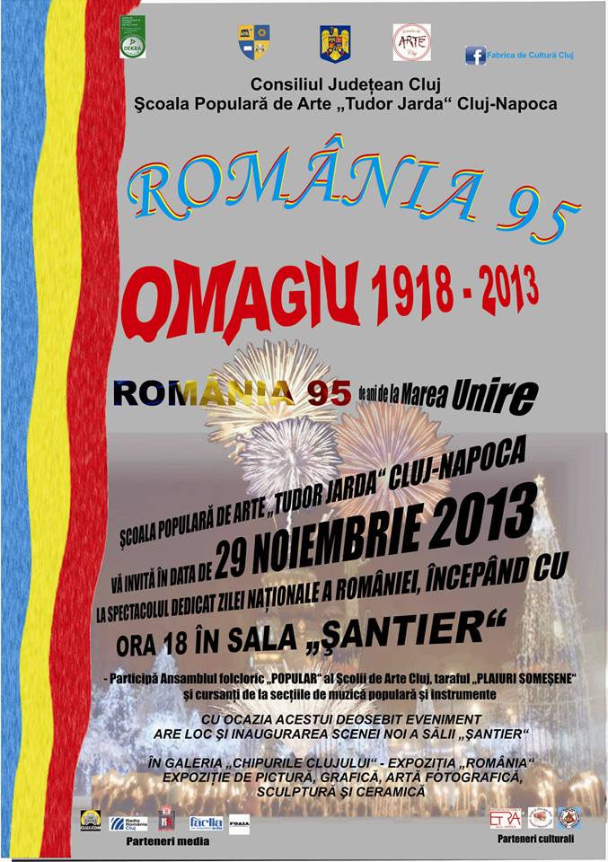 Ample manifestări la Şcoala Populara de Arte Cluj de 1 Decembrie