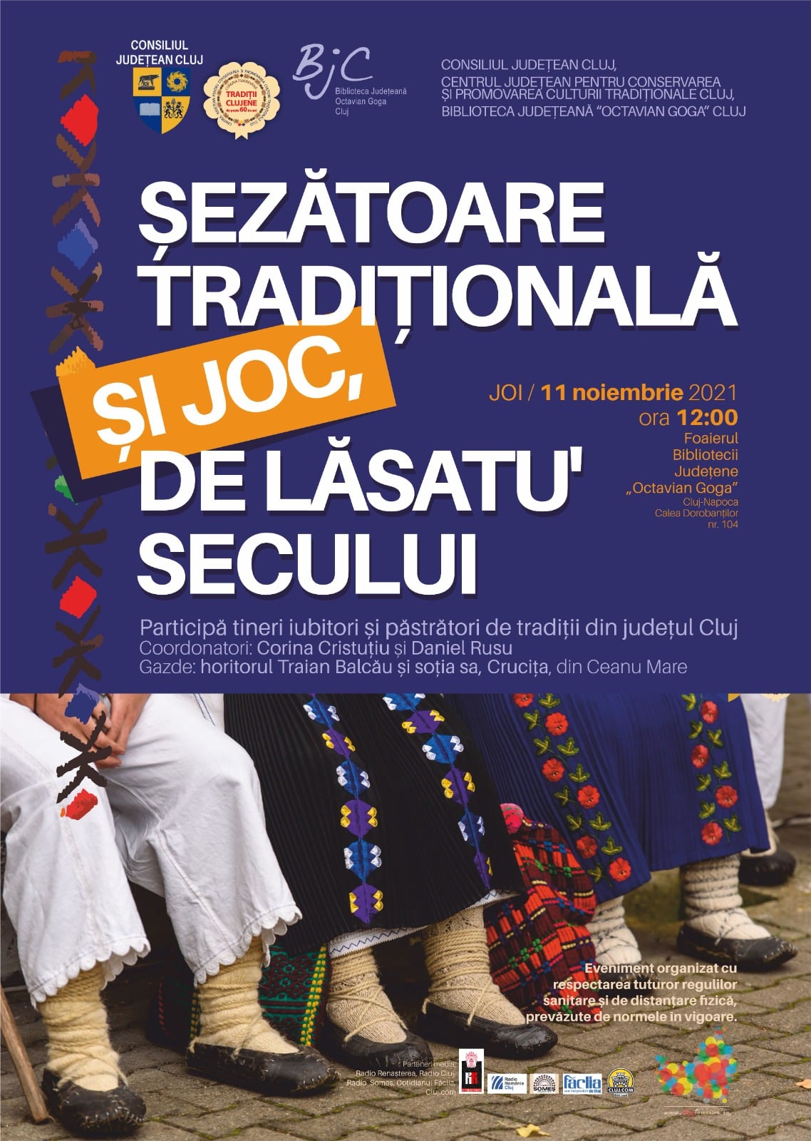 Șezătoare tradițională în Cluj-Napoca, de Lăsatu’ secului