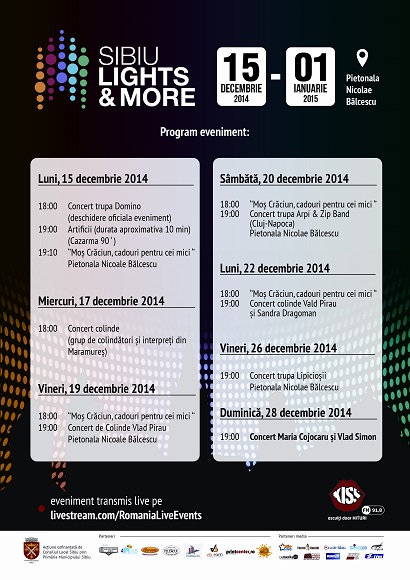 În această seară începe „Sibiu Lights&More”, ediţia a doua