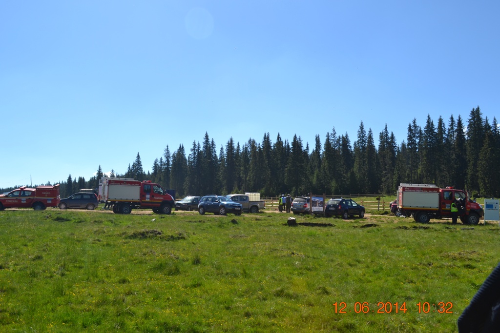Exercițiu de simulare a unui incendiu forestier pe muntele Șureanu