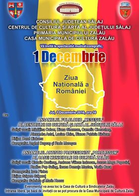 Zalău: Spectacol în cinstea Zilei Naționale a României