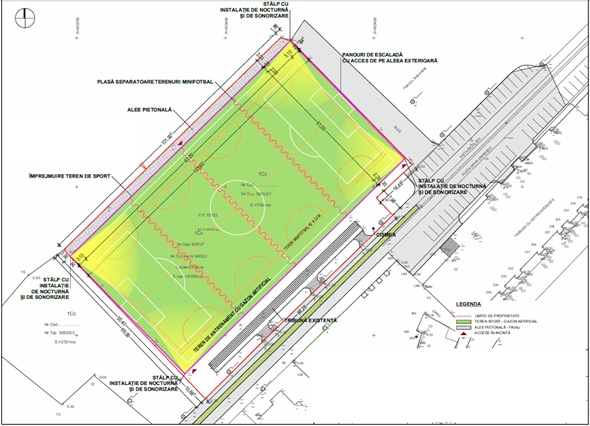 Terenul secundar al stadionului din Sibiu va fi reamenajat