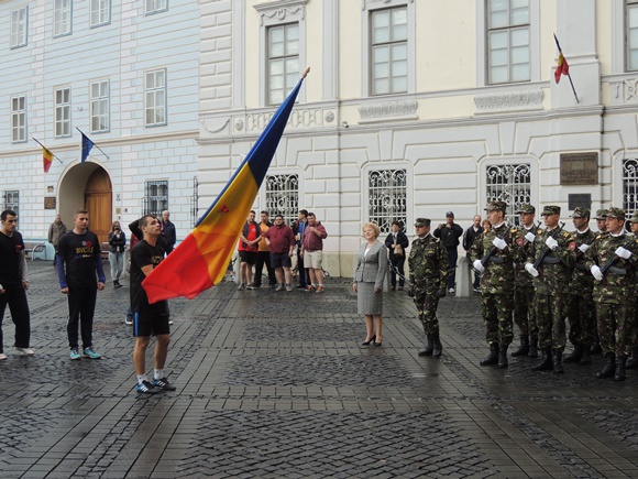 “Ştafeta Veteranilor”, primită la Primăria Sibiu