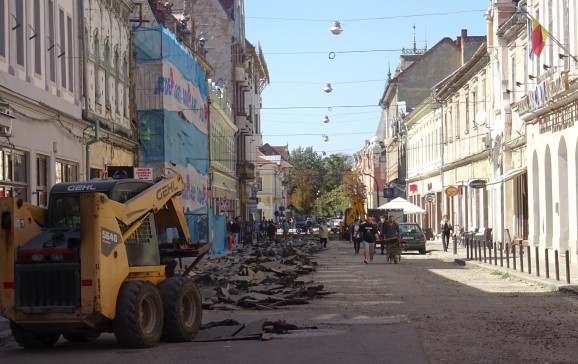 Au început lucrările de amenajare a străzii Vasile Alecsandri