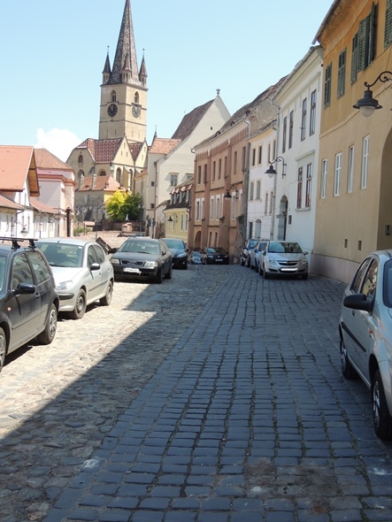 Sibiu: Strada Centumvirilor închisă pentru repararea pavajului