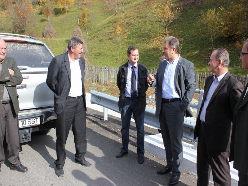 Radu Moldovan a fost prezent la recepția drumului forestier Telciu-Salva