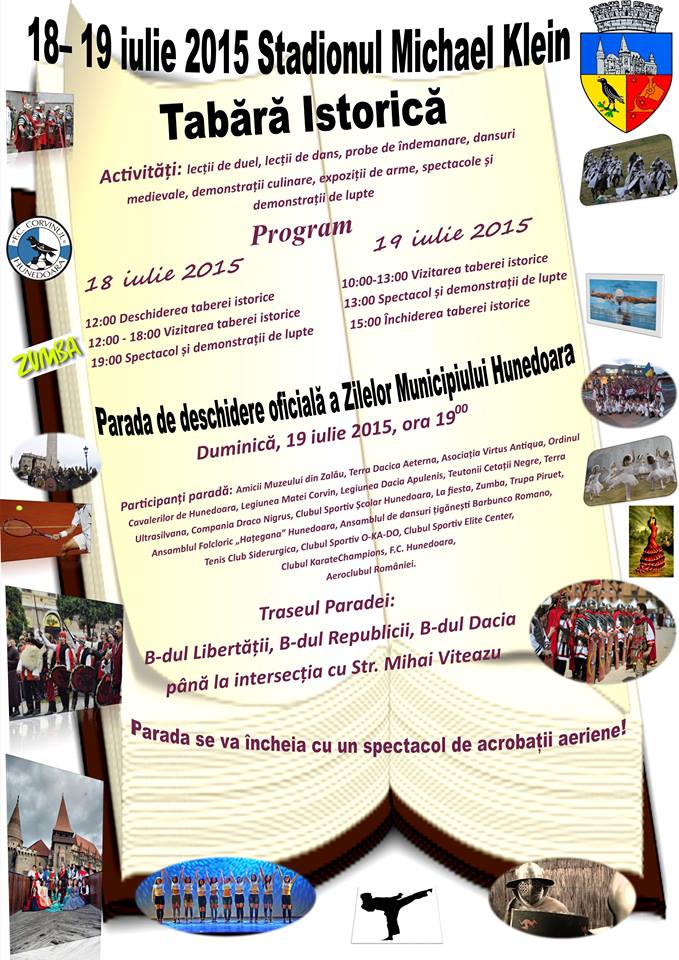 Tabără Istorică organizată cu ocazia Zilelelor municipiului Hunedoara