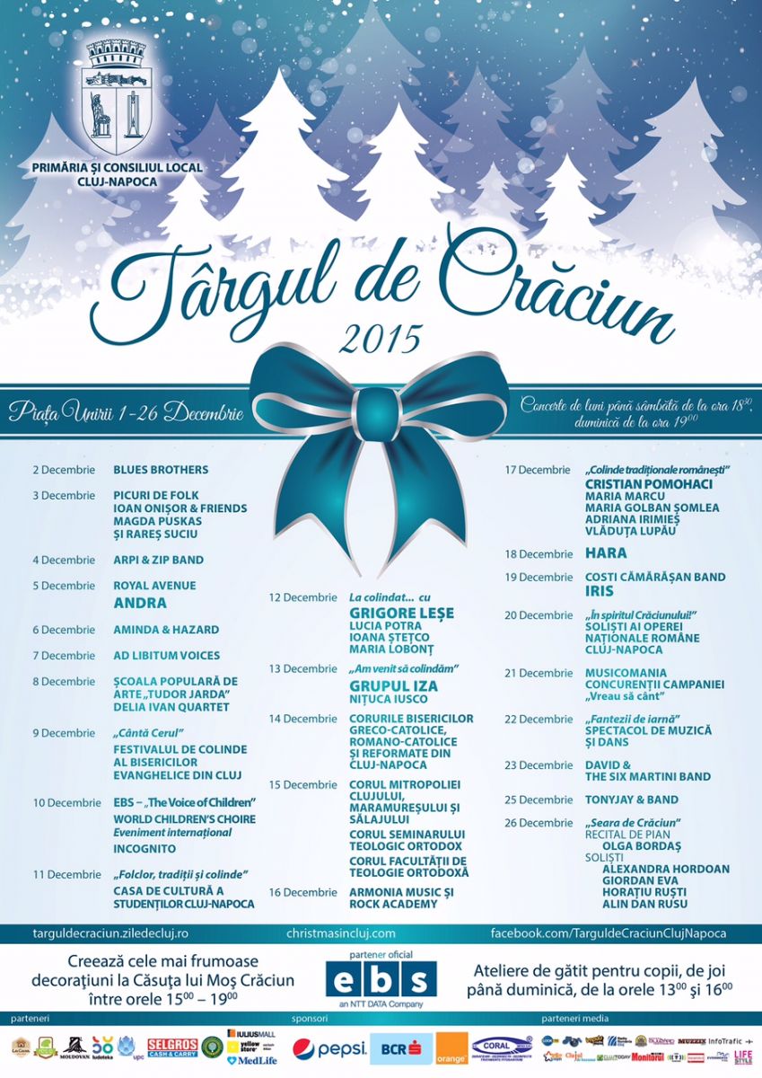 Cluj Napoca: S-a deschis Târgul de Crăciun