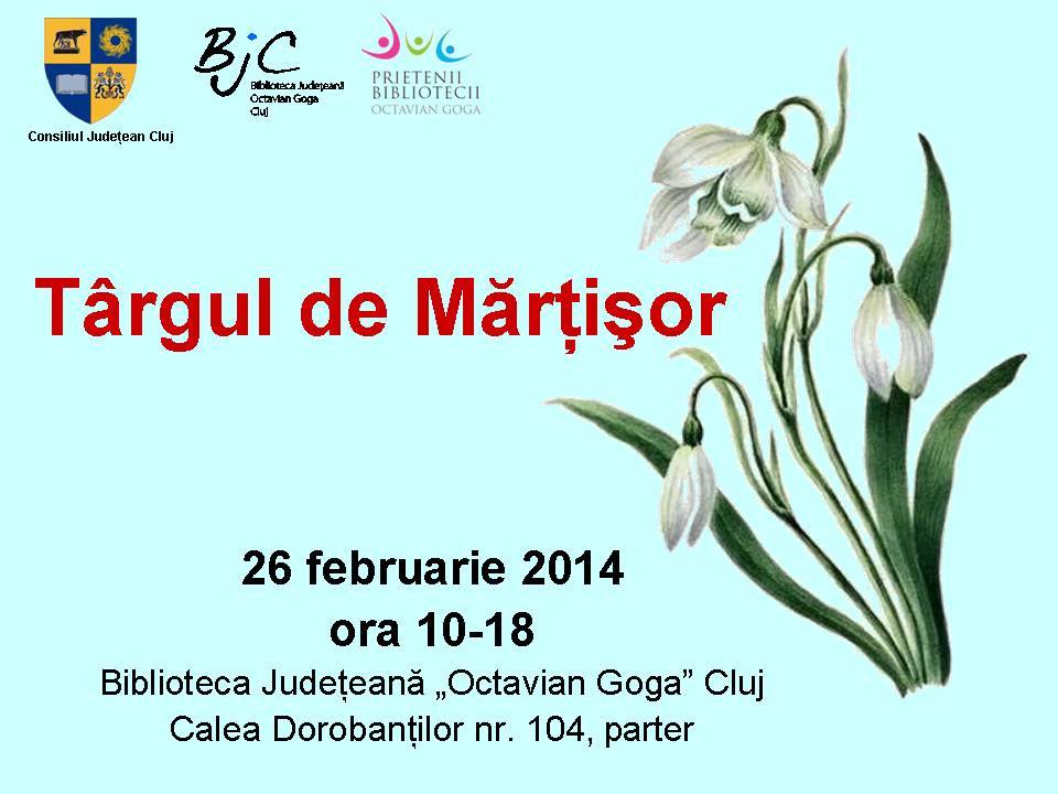 Târg de mărţişor la Biblioteca Judeţeană “Octavian Goga” din Cluj Napoca
