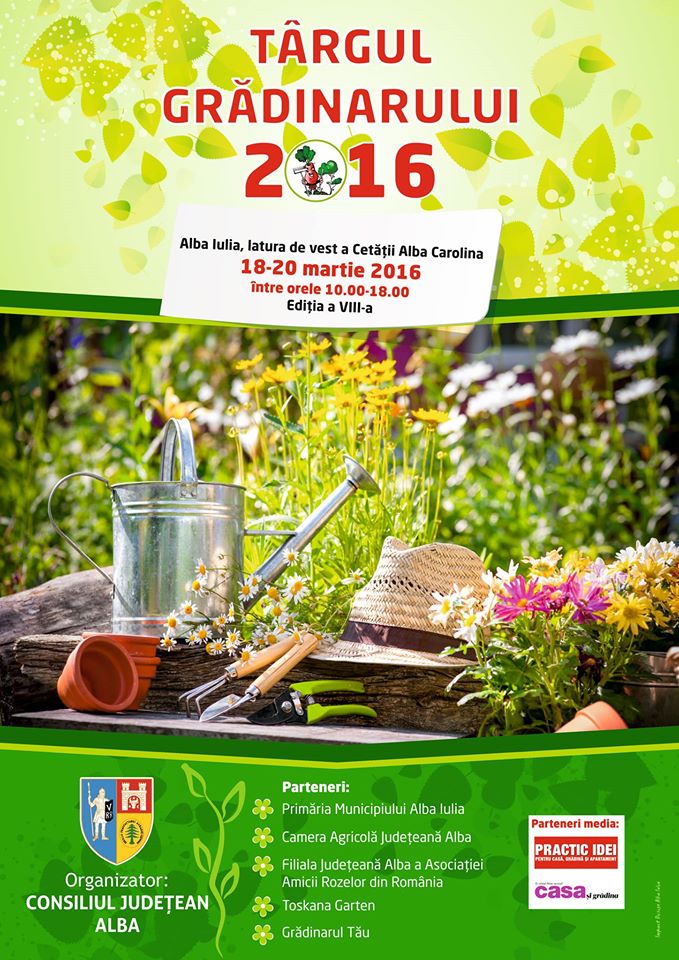 Alba Iulia: Târgul Grădinarului 2016 se desfășoară în perioada 18-20 martie