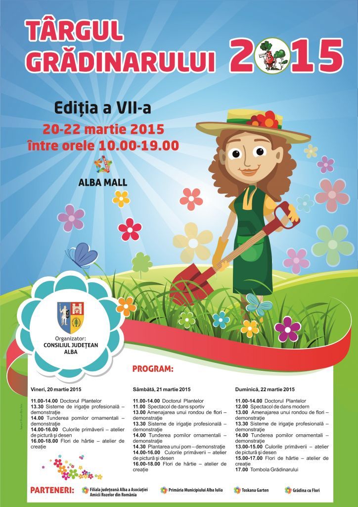 CJ Alba organizează ediția a VII-a a Târgului Grădinarului (20-22 martie)