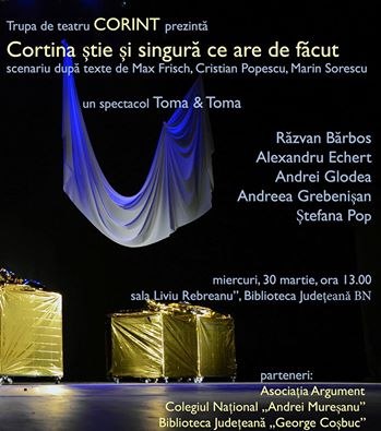 Bistrița: Sectacol susținut de trupa de teatru „Corint”