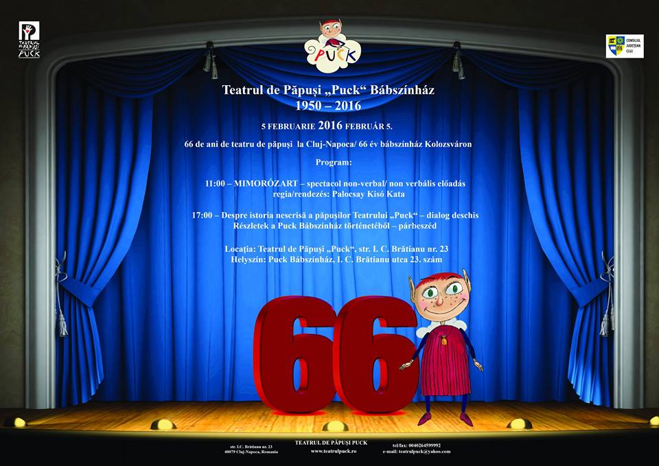 Aniversarea a 66 de ani de teatru de păpuşi la Cluj-Napoca