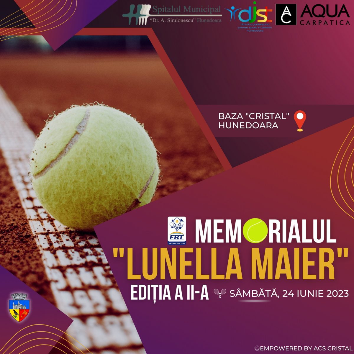Vara aceasta, municipiul Hunedoara găzduieşte trei turnee de tenis