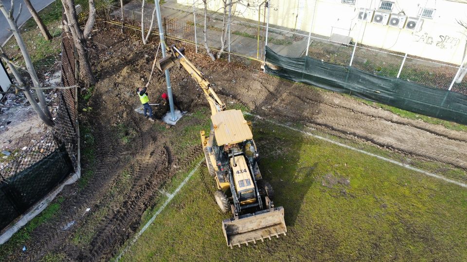 Lucrări la complexul sportiv „Michael Klein” din Hunedoara
