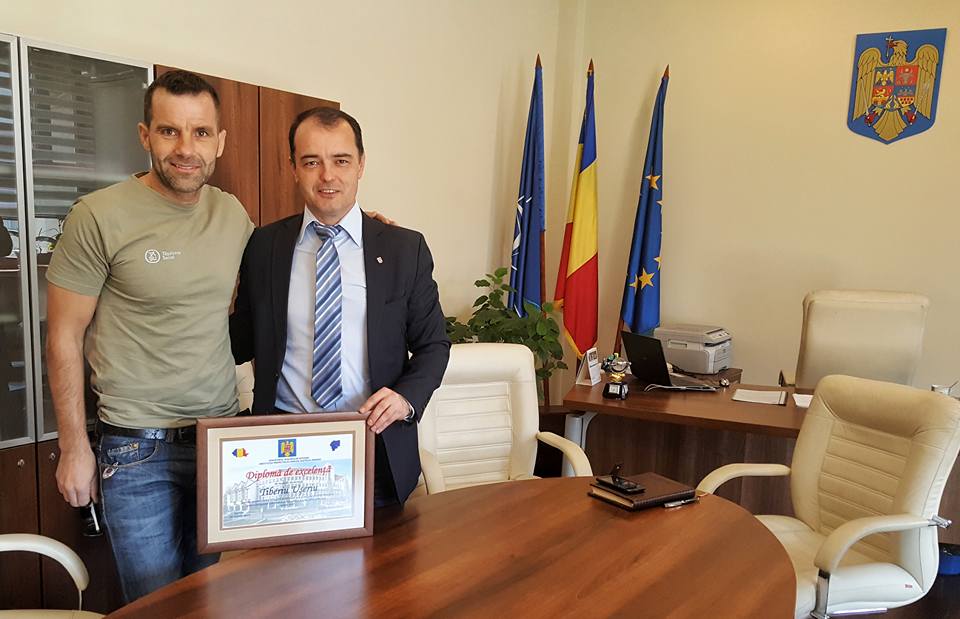 Tibi Ușeriu, premiat de Prefectura Bistriţa-Năsăud