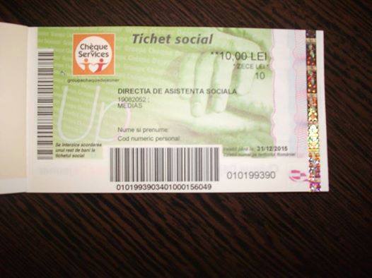 Mediaș: S-a modificat plafonul venitului pentru acordarea tichetelor sociale