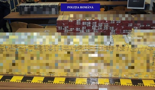 Bihorean depistat în flagrant, în timp ce transporta cu un autoturism, 50.000 de țigarete nemarcate legal