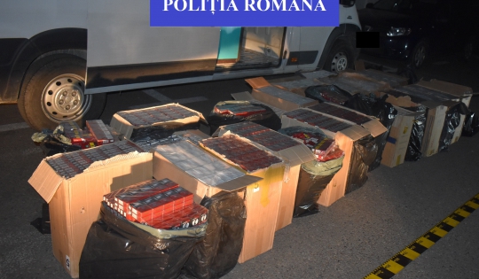 Salontan prins în flagrant cu sute de mii de țigarete de contrabandă
