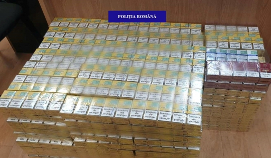 12.000 de țigarete nemarcate legal, confiscate de polițiștii din Băile Felix de la un orădean