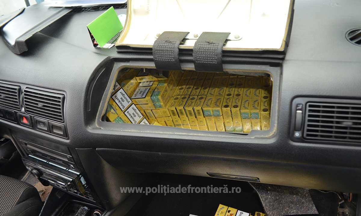 Peste 7.500 de pachete de țigări confiscate la frontiera de nord