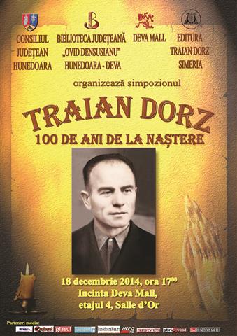 Deva: Simpozion Traian DORZ -100 de ani de la naștere