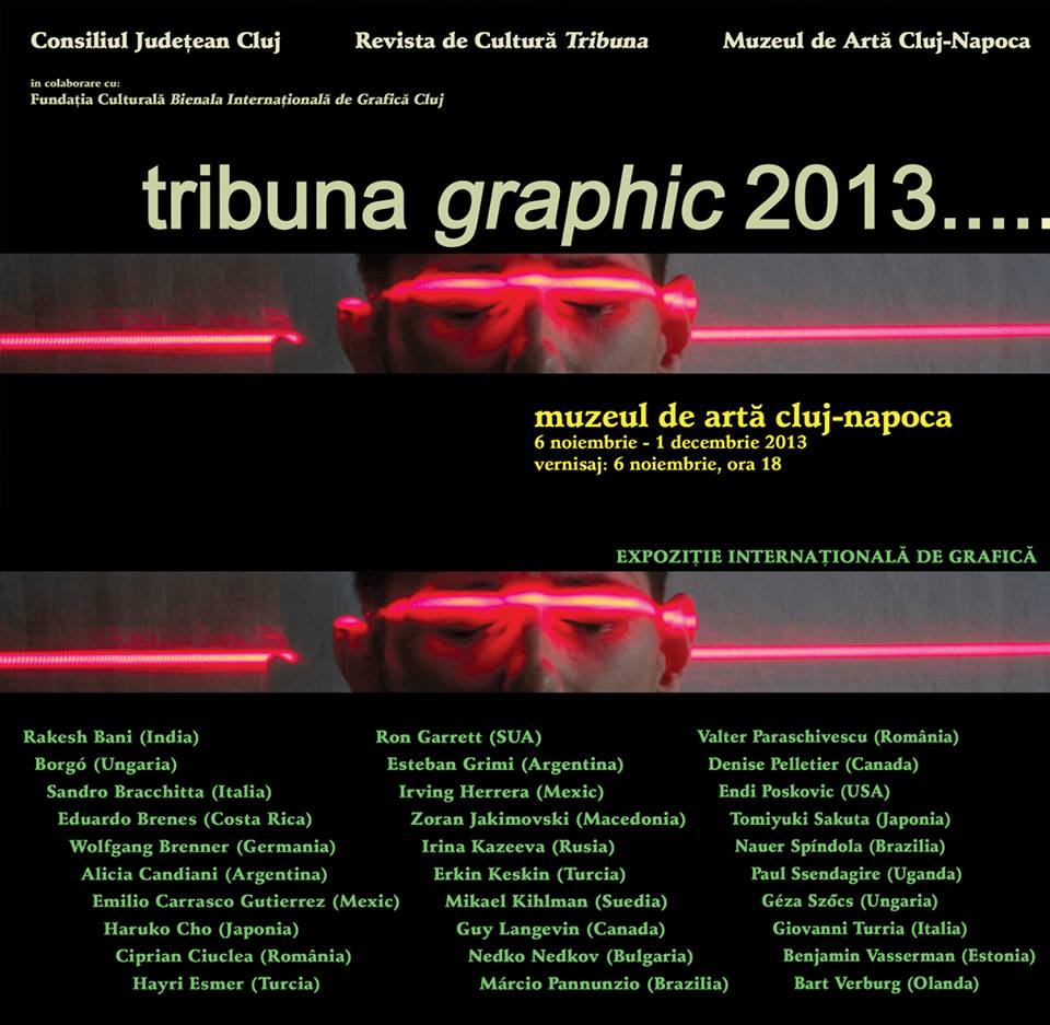 Expoziţia internaţională de grafică contemporană „Tribuna Graphic”, va fi vernisată mâine la Cluj Napoca