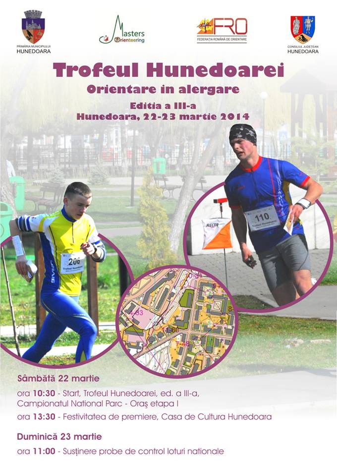 Ediția a III-a a concursului de orientare în alergare „Trofeul Hunedoarei” se va desfășura în perioada 21-23 martie