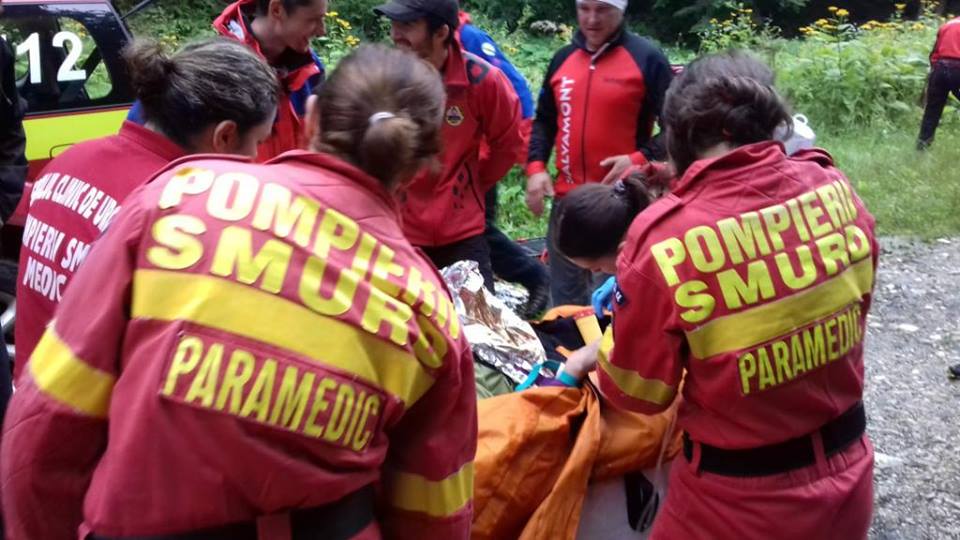 Turistă poloneză salvată dintr-o râpă, în munții Făgăraș