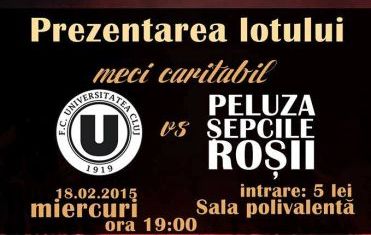 Universitatea Cluj joacă un meci caritabil cu fanii din peluza „Şepcile roşii”