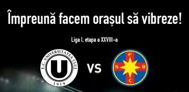 Bilete şi preţuri promoţionale pentru meciul dintre „U” Cluj şi Steaua FCSB