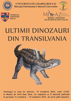 Expoziția „Ultimii dinozauri din Transilvania” a ajuns în Zalău