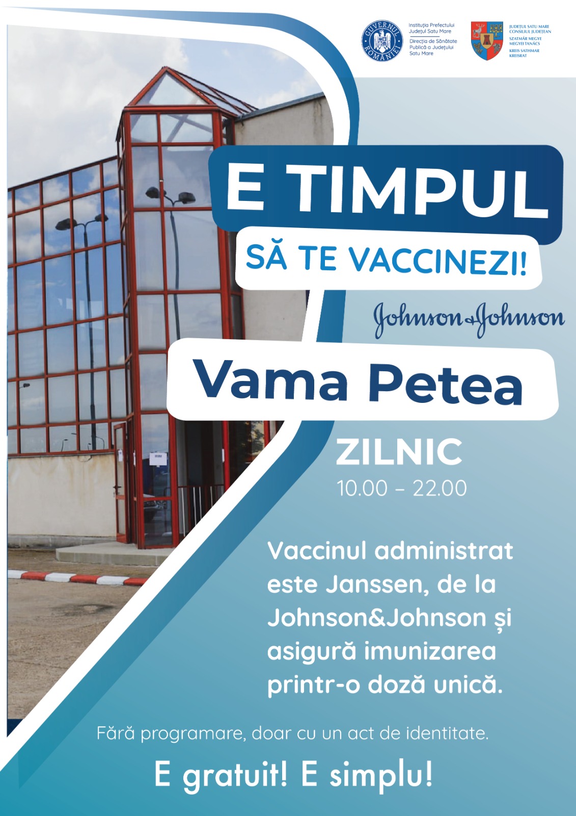 Centru de vaccinare în Vama Petea