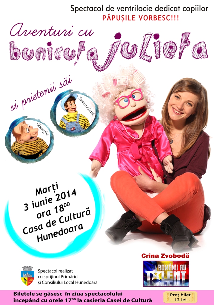 Spectacol de ventrilocie pentru copii la Hunedoara