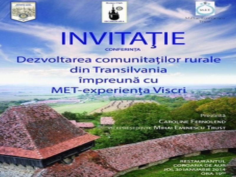,,Experiența Viscri”-model pentru dezvoltarea comunităților rurale din Transilvania