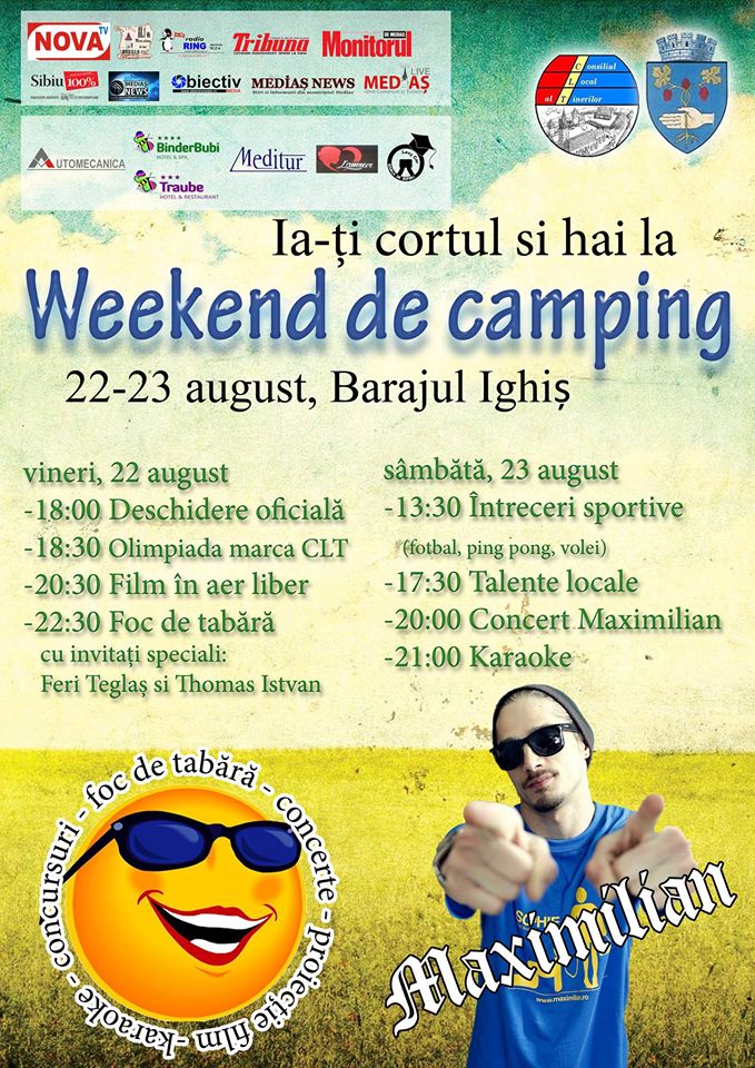 Mediaș: „Weekend de camping” la Barajul Ighişu Nou