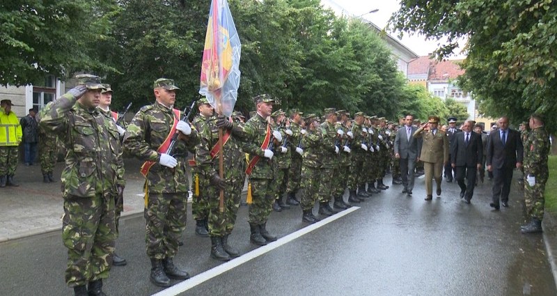BISTRIȚA: Ziua Drapelului Național a fost marcată în Piața Centrală