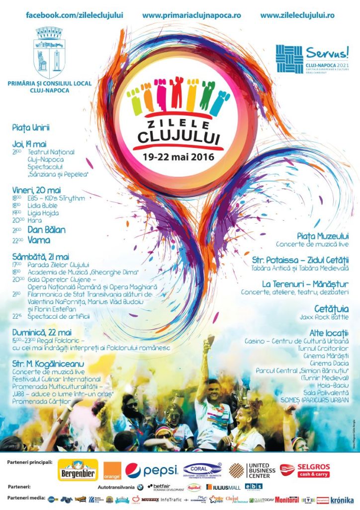 Vezi programul Zilelor Clujului (ediția a VI-a, 19-22 mai)