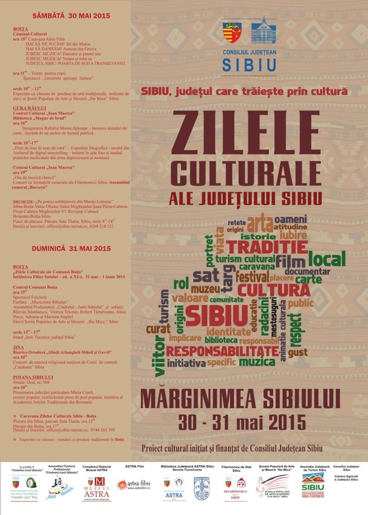 Zilele Culturale ale Judeţului Sibiu – Mărginimea Sibiului (30-31 mai)