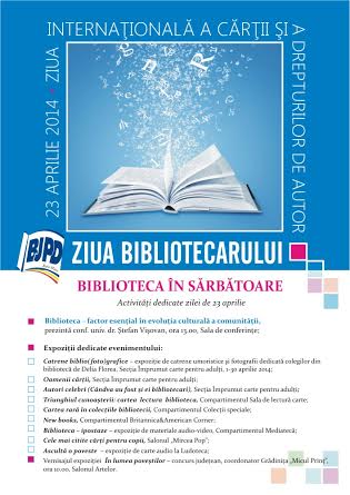Se întâmplă la biblioteca „Petre Dulfu” din Baia Mare, în săptămâna 22-26 aprilie