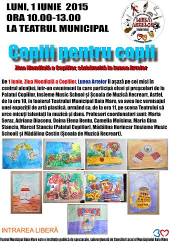 Teatrul Municipal Baia Mare: Ziua Mondială a Copiilor, sărbătorită la Lunea Artelor