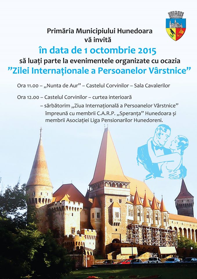 „Ziua Internațională a Persoanelor Vârstnice” va fi sărbătorită și în Hunedoara