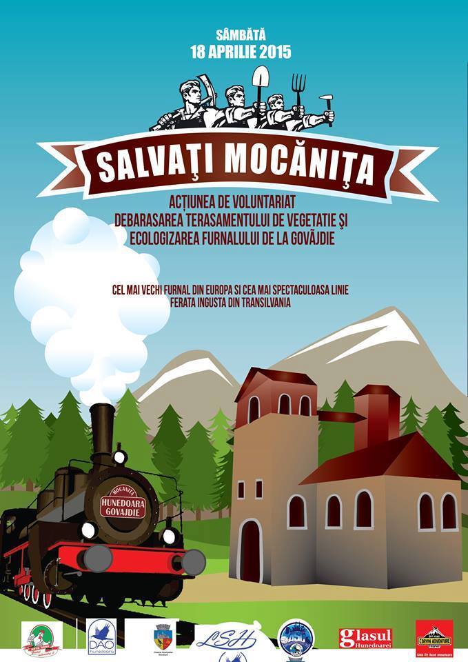 Acțiune de ecologizare în Hunedoara: Ziua Mocăniței, marcată în data de 18 aprilie