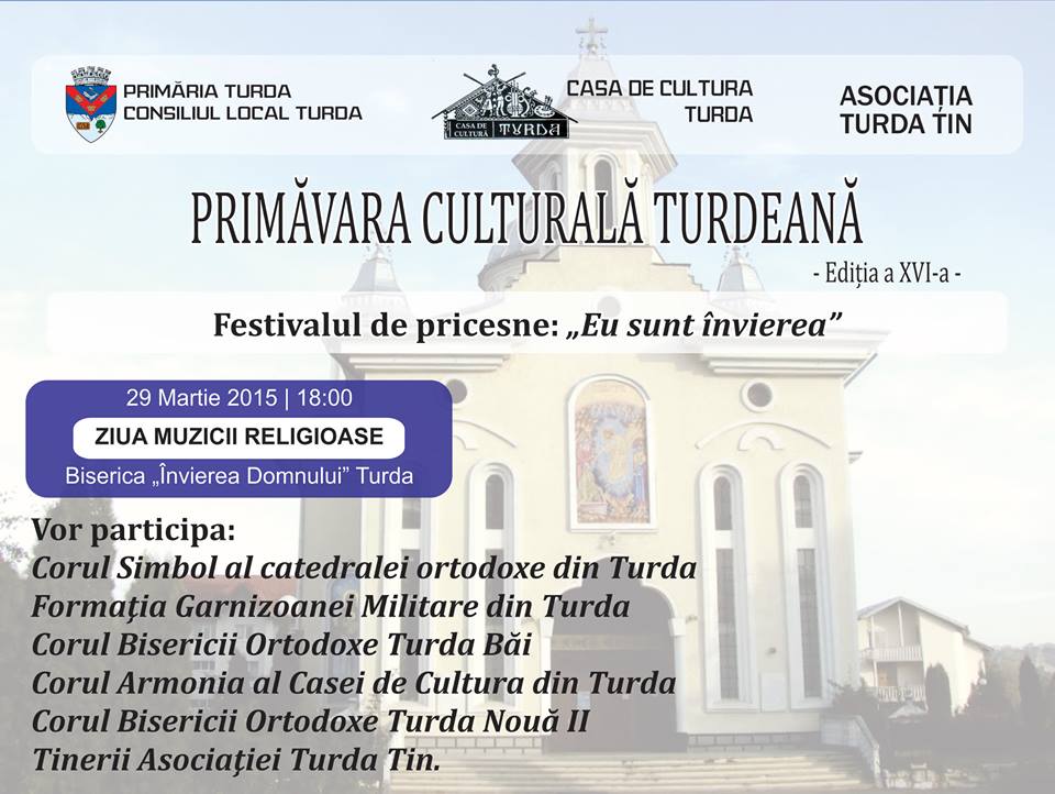 Primăvara Culturală Turdeană: Ziua Muzicii Religioase