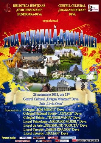 Manifestare culturală dedicată Zilei Naționale a României, la Biblioteca Județeană din Deva